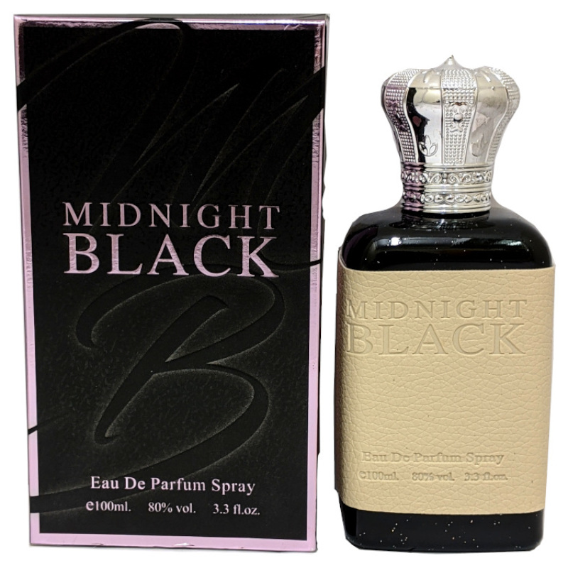 Saffron Midnight Black 100ml EDP Spray For Ladies (12 UNITS) - Click Image to Close