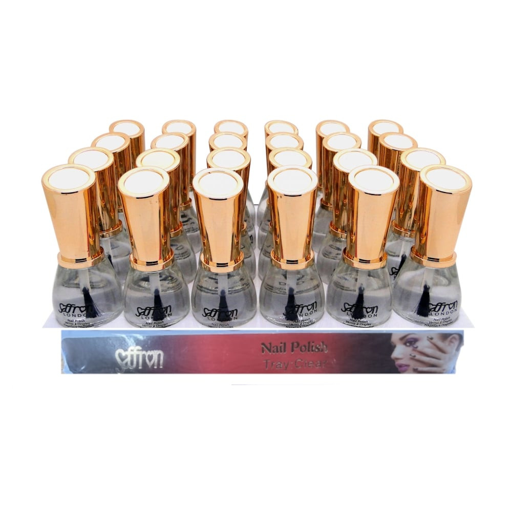 Saffron Nail Polish Tray Just Clear (24 UNITS) - Click Image to Close