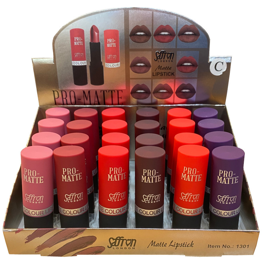 Saffron London Pro-Matte LipStick Tray C - (24 UNITS) - Click Image to Close