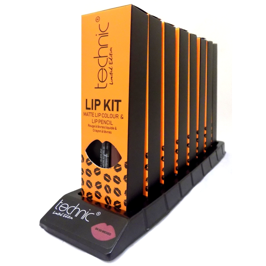 Technic Lip Kit Matte Liquid Colour&Pencil Oh So Wicked (8 UNITS - Click Image to Close