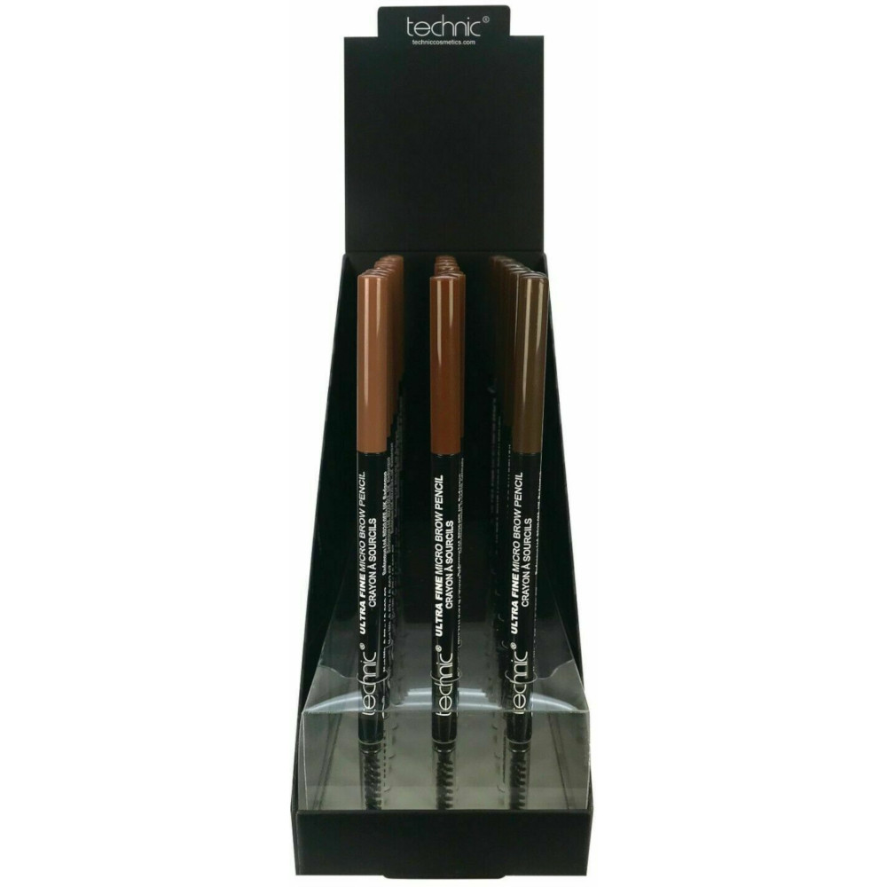 Technic Ultra Fine Micro Brow Pencil Tray (24 UNITS) - Click Image to Close