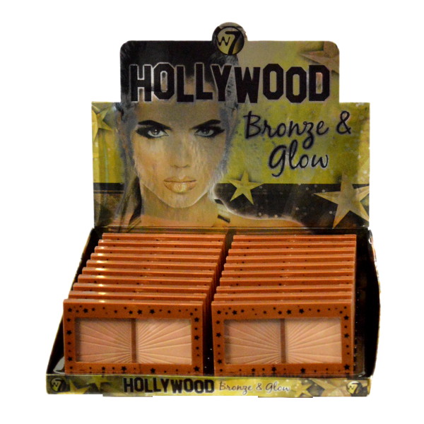 W7 Hollywood Bronze & Glow - Bronzer & Highlighter 13g (20 UNITS - Click Image to Close