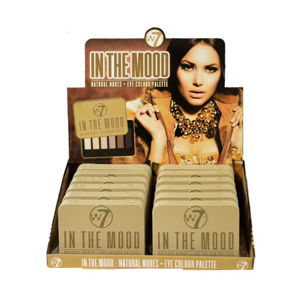 W7 In The Mood Natural Nudes 6pc Eye Colour Palette 7g (12 UNITS - Click Image to Close