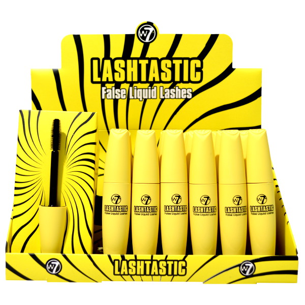 W7 Lashtastic False Liquid Lashes Black Mascara 15ml (24 UNITS) - Click Image to Close