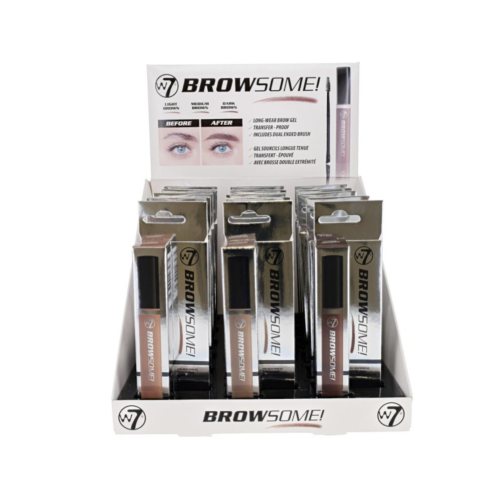 W7 Browsome! Long-Wear Brow Gel 18 pcs - Click Image to Close